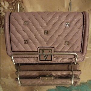 Victoria's Secret Quilted Mauve Clutch
